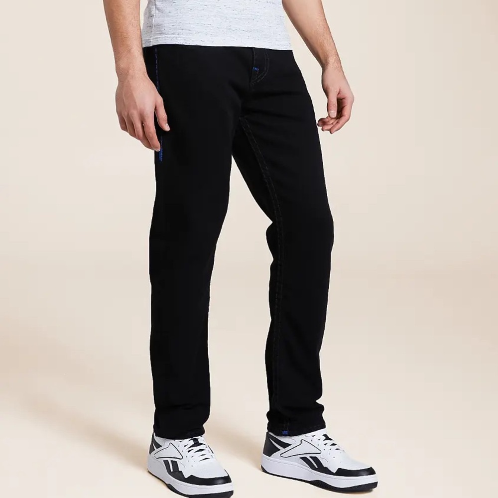 True Religion - Black Jeans for Men (Rocco Relaxed Skinny) - Picture 2 of 6
